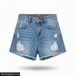 The Rebel Cut-Off Shorts - Blue, S